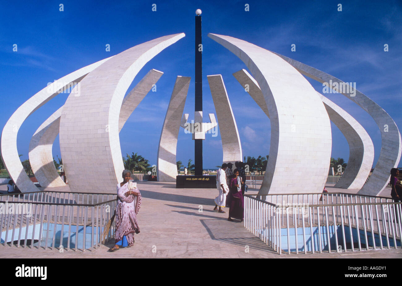 Ramachandran Denkmal Marina Beach Chennai Tamil Nadu Indien Stockfoto