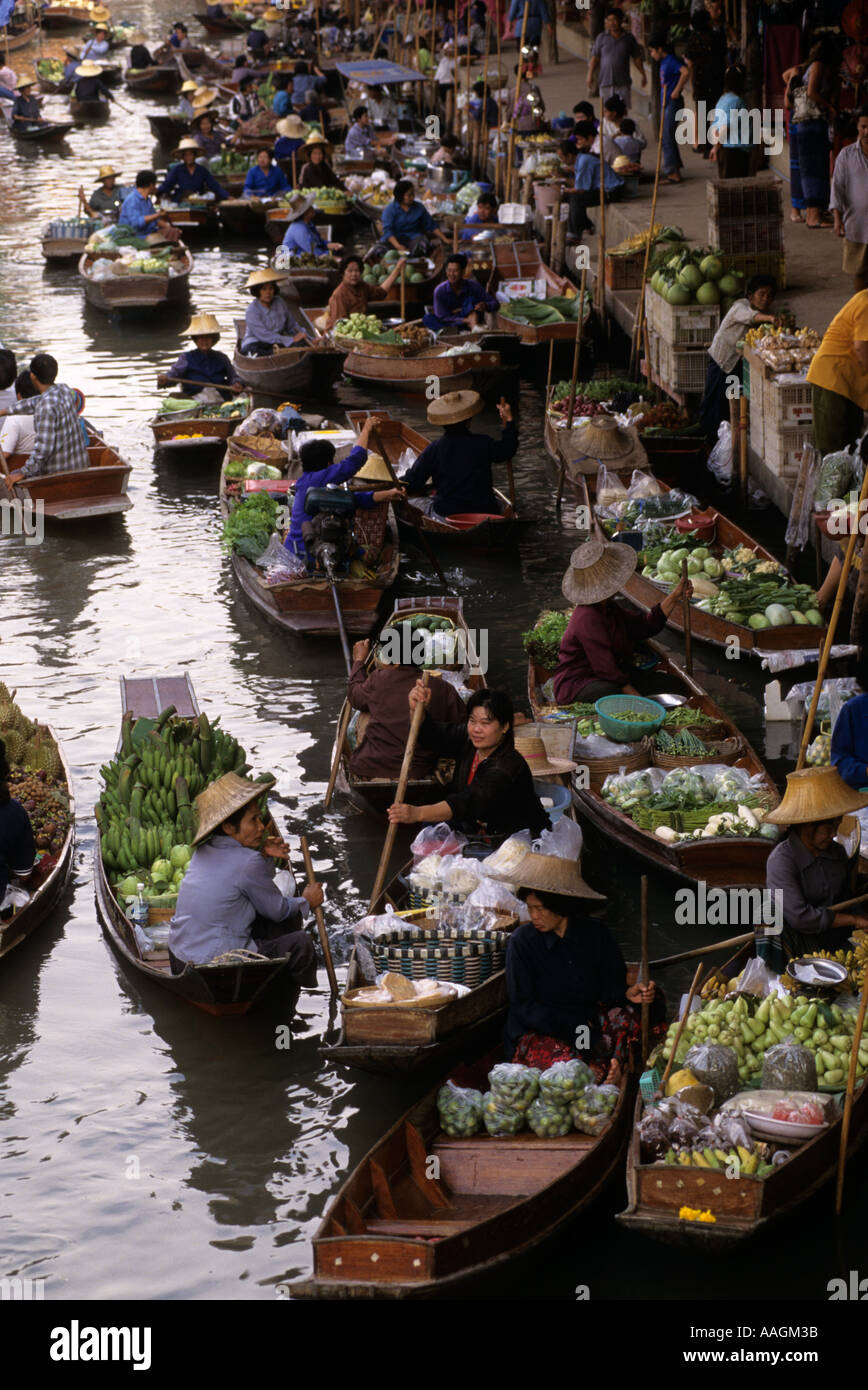 Thailand-Ratchaburi Provinz Damnoen Saduak Floating market Stockfoto