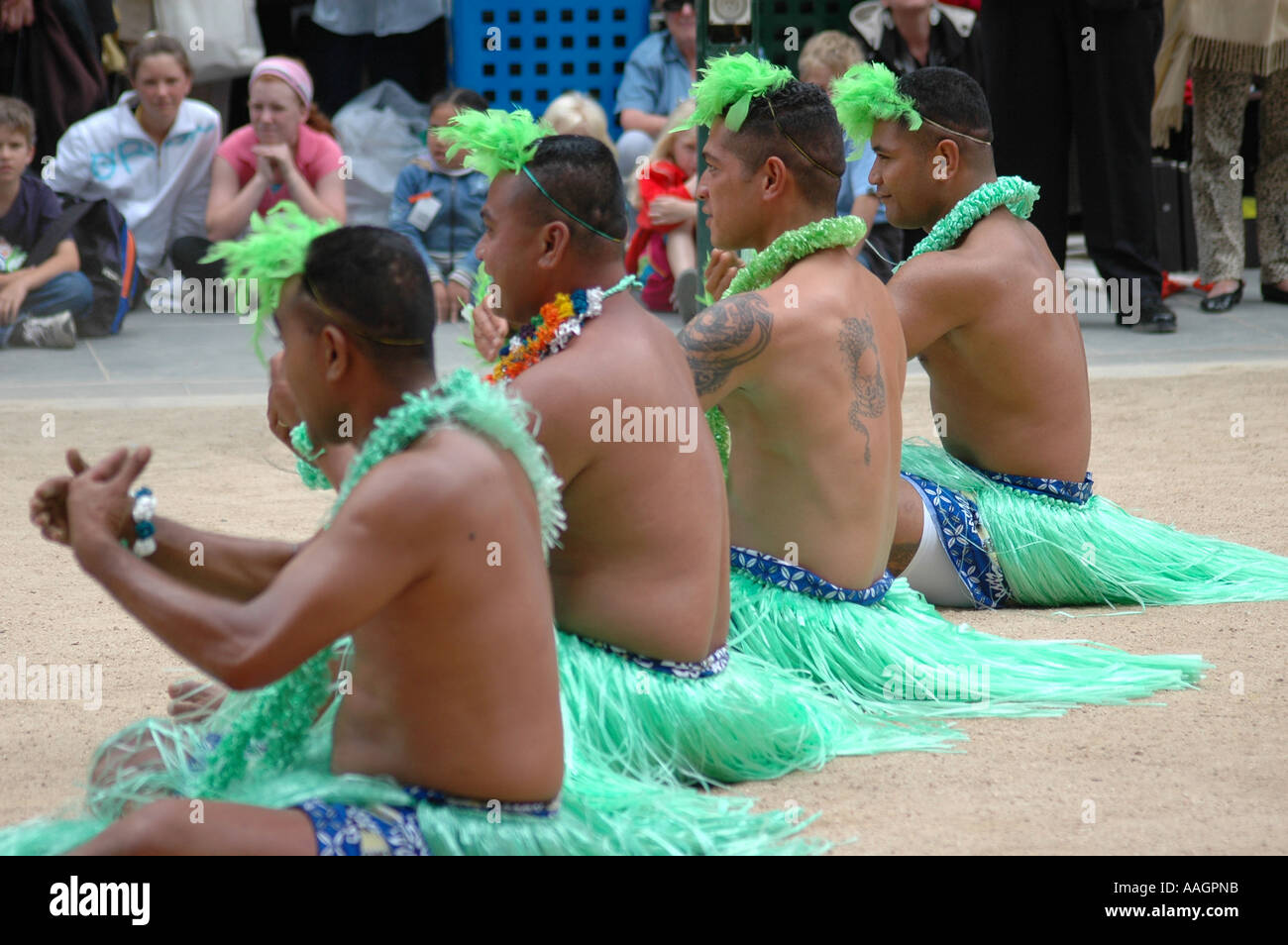 Tongan Tänzer Stockfoto