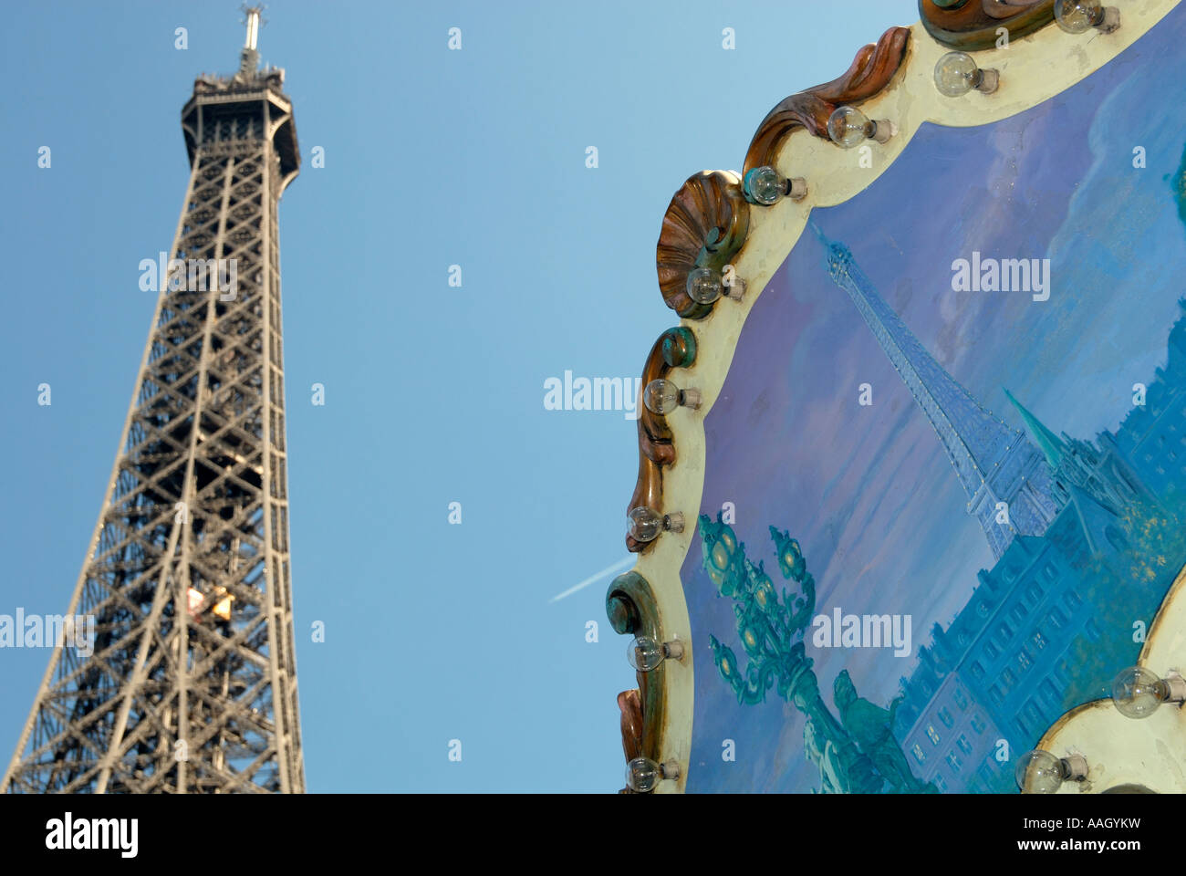 Attraktionen in Paris Stockfoto