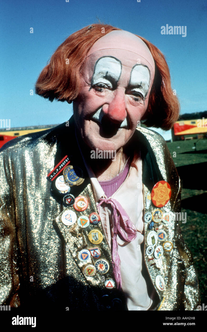 Coco der Clown abgebildet im Ringling Brothers Circus in Eastbourne, England, im Jahre 1974 Stockfoto