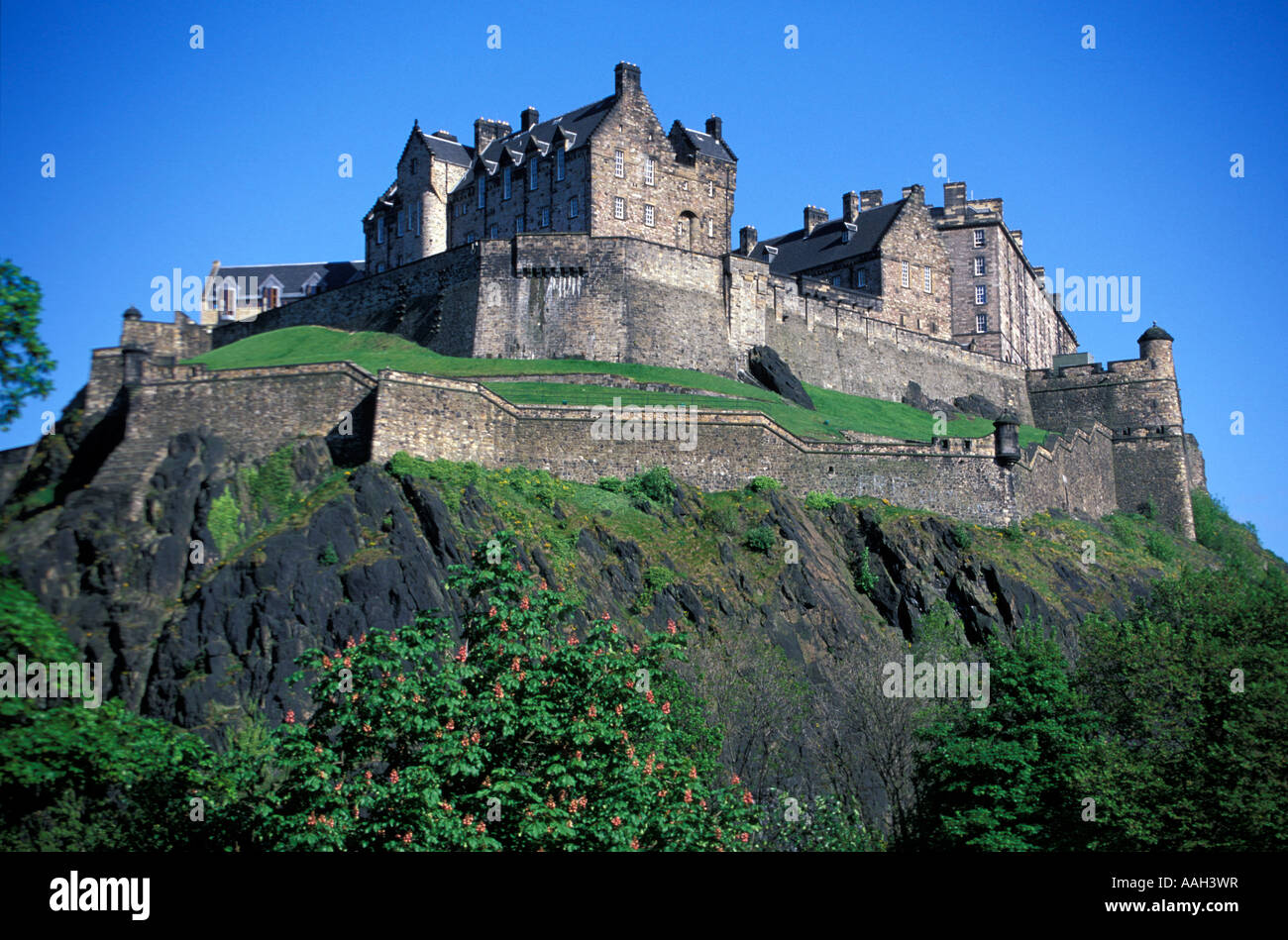 Edinburgh Castle Edinburgh zentrale Tiefland Schottland Vereinigtes Königreich Stockfoto