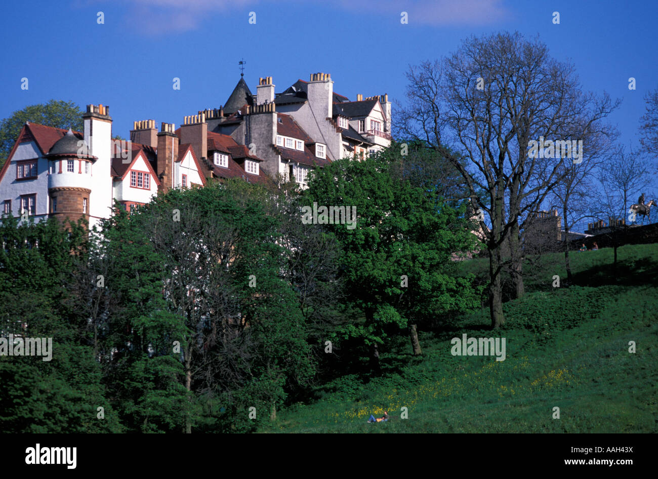 Ramsay Gärten Edinburgh zentrale Tiefland Schottland Vereinigtes Königreich Stockfoto