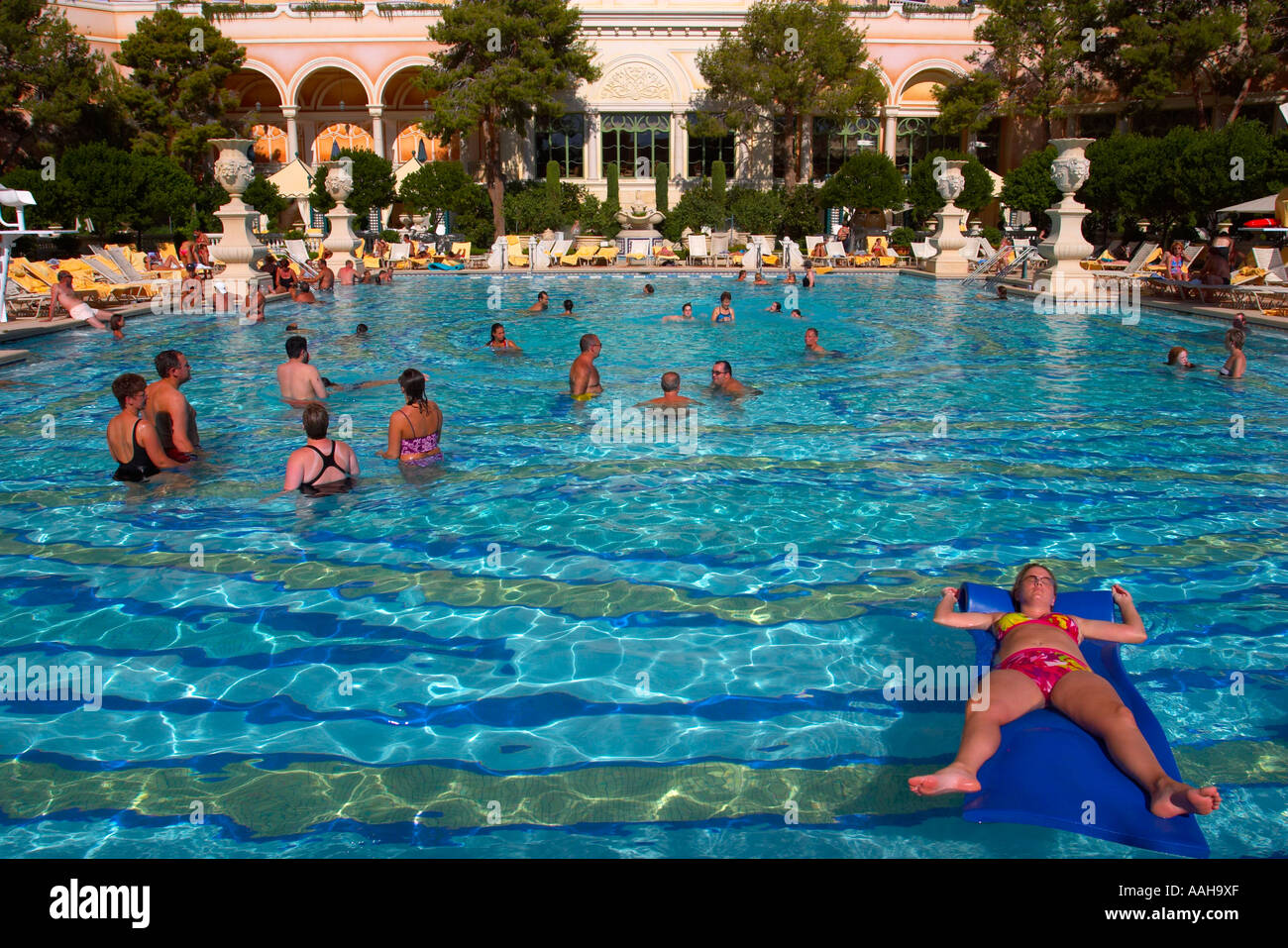 Die Schwimmbäder des Bellagio Hotel Las Vegas Nevada, USA Stockfoto