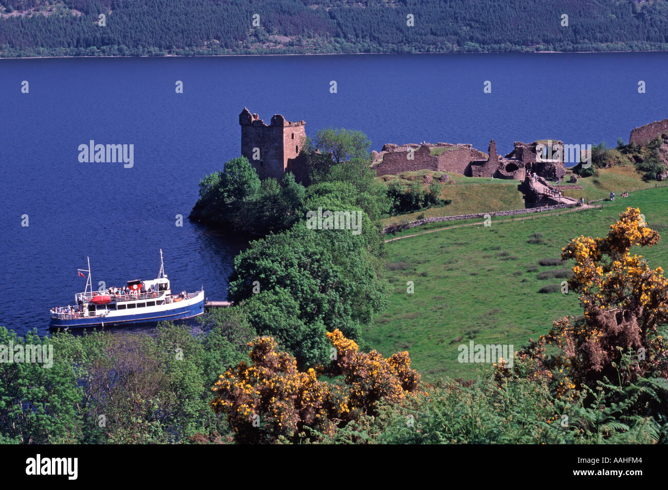 Urquhart Castle, Drumnadrochit, Highland Region, Schottland Stockfoto