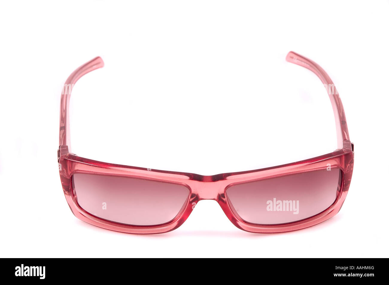 Ein paar Damen rosa Brille auf einem weißen Hintergrund isoliert Stockfoto