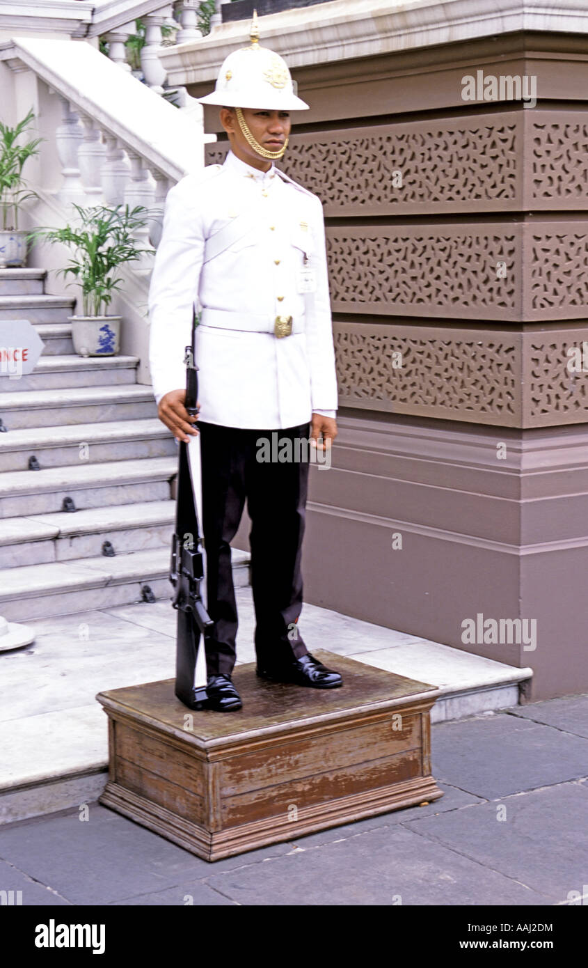 Guard Königs Palast Bangkok Thailand Stockfoto