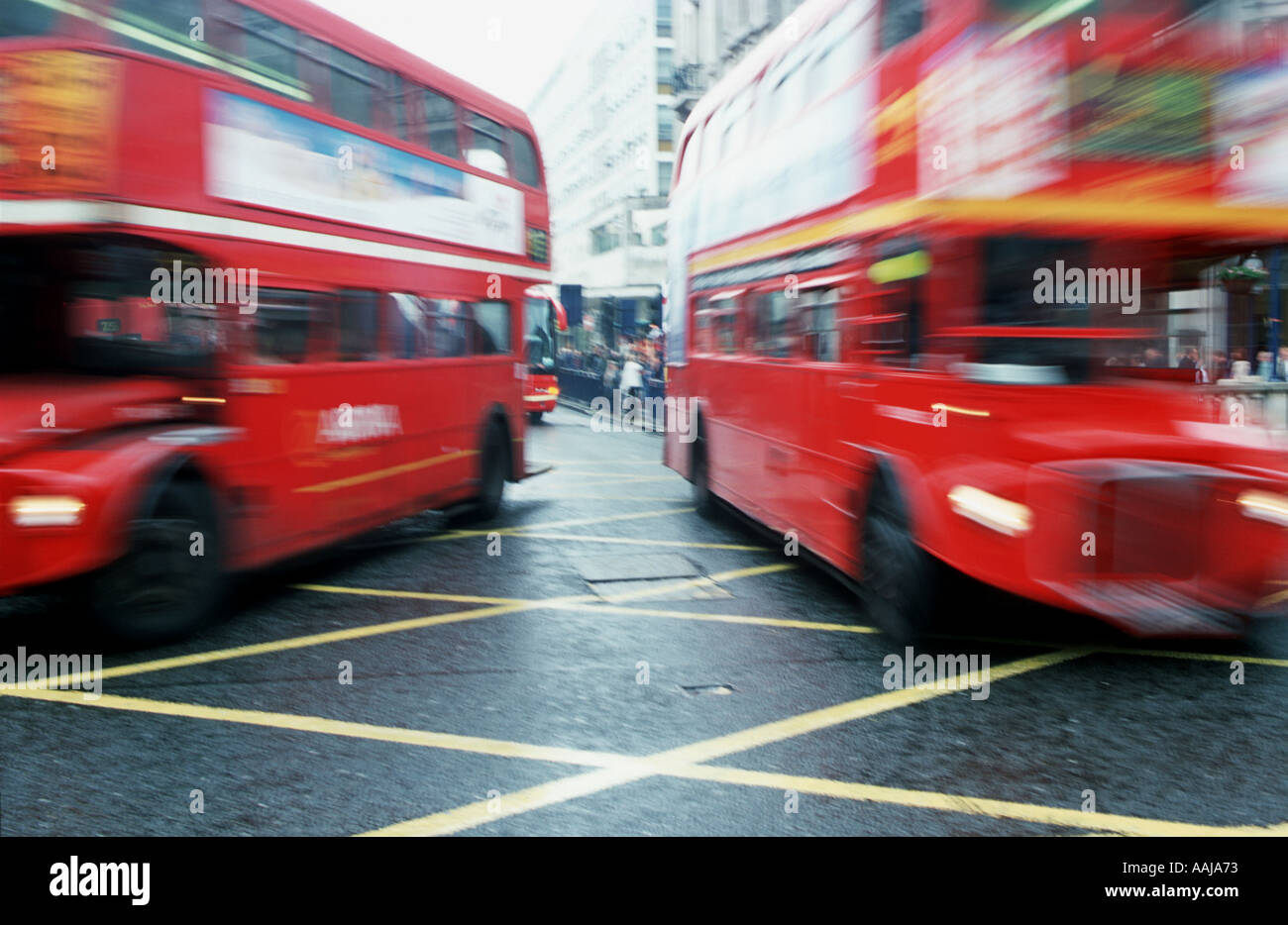 Londoner Busse Stockfoto