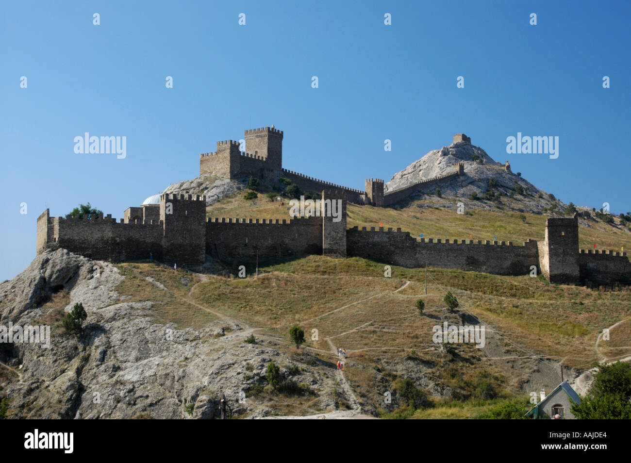 Krim, Sudak, Genuezkaja Festung Stockfoto