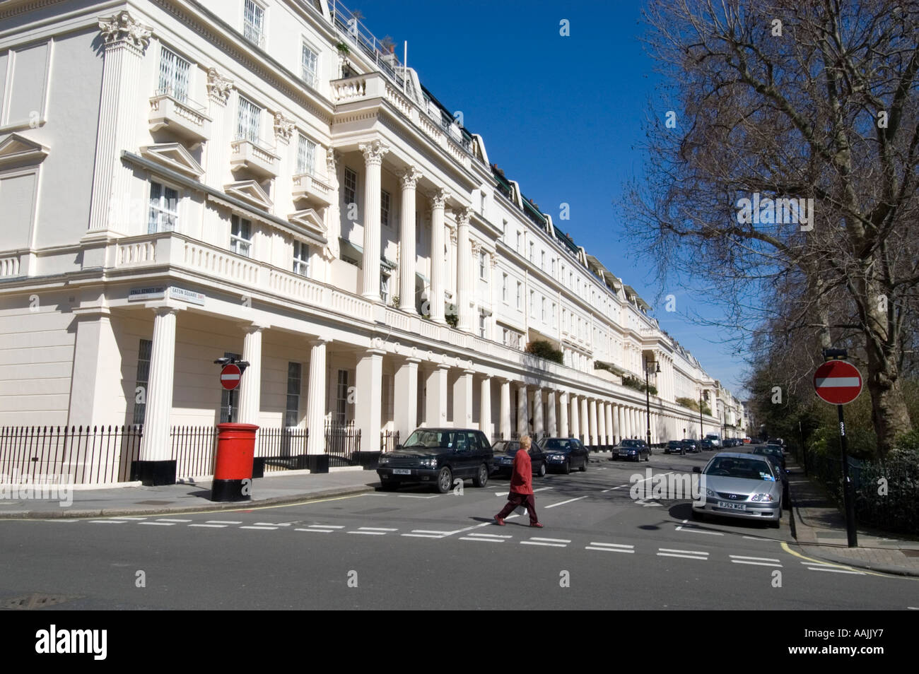 Eaton Square, Belgravia, London, England, Vereinigtes Königreich Stockfoto