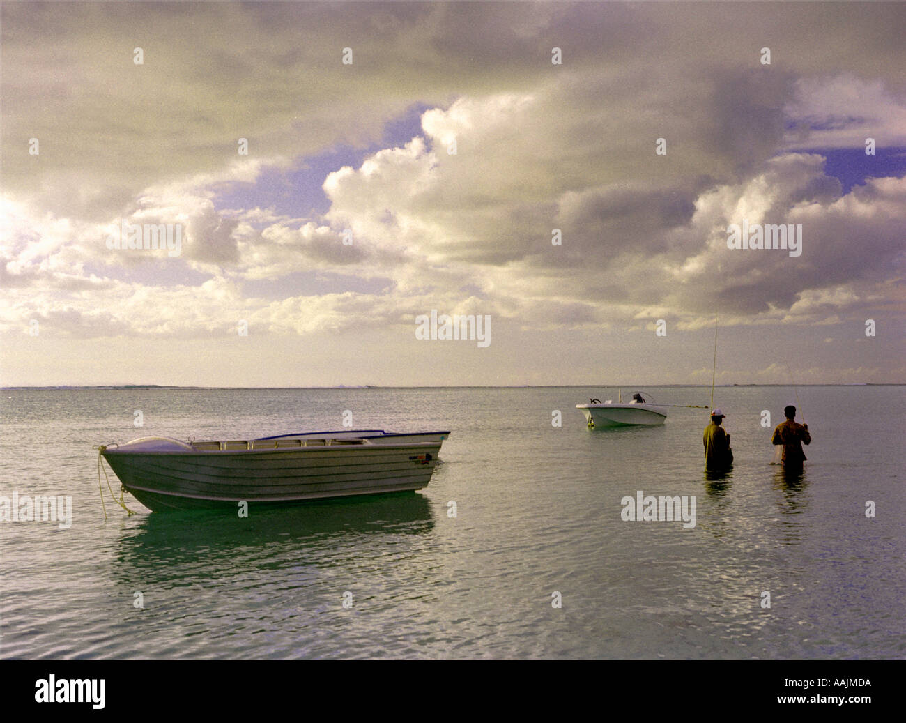 Sonnenuntergang auf Mauritius Stockfoto