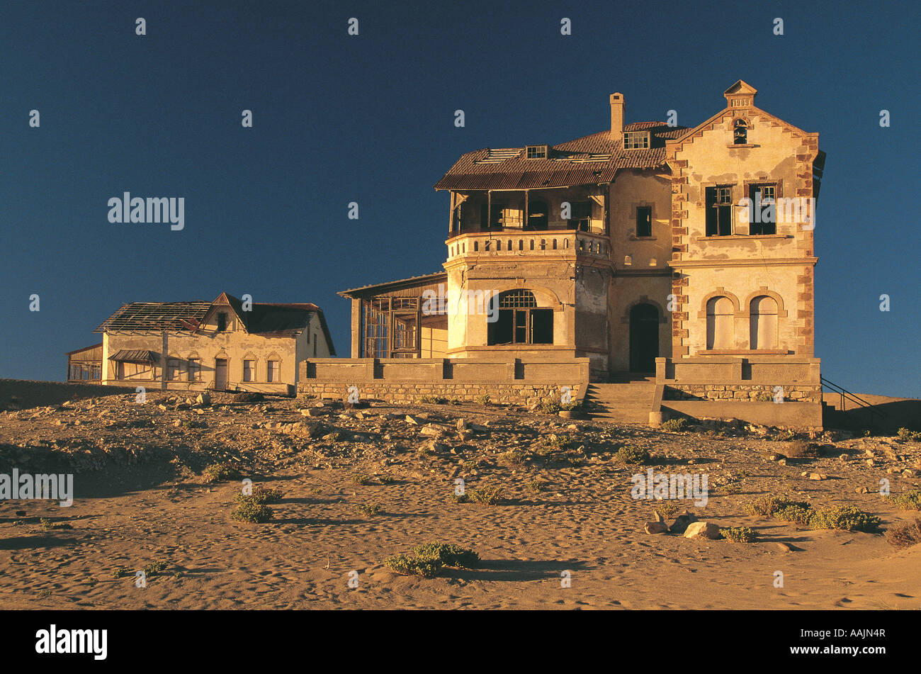 Verlassene Häuser von Diamant-Sammler bei Kolmanskop Swakopmund Namibia Stockfoto
