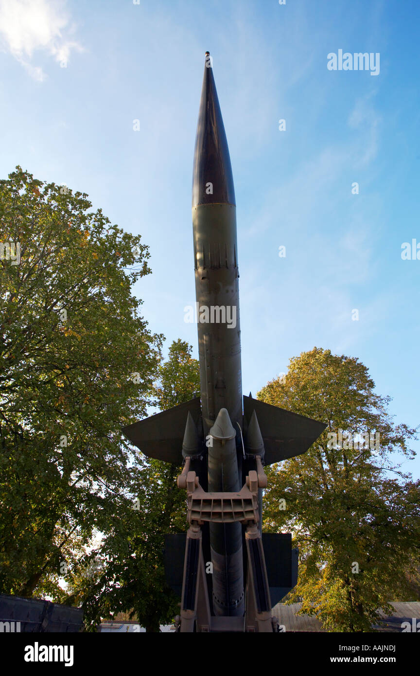 Bloodhound-Flugabwehr-Raketen Duxford Flugplatz Stockfoto