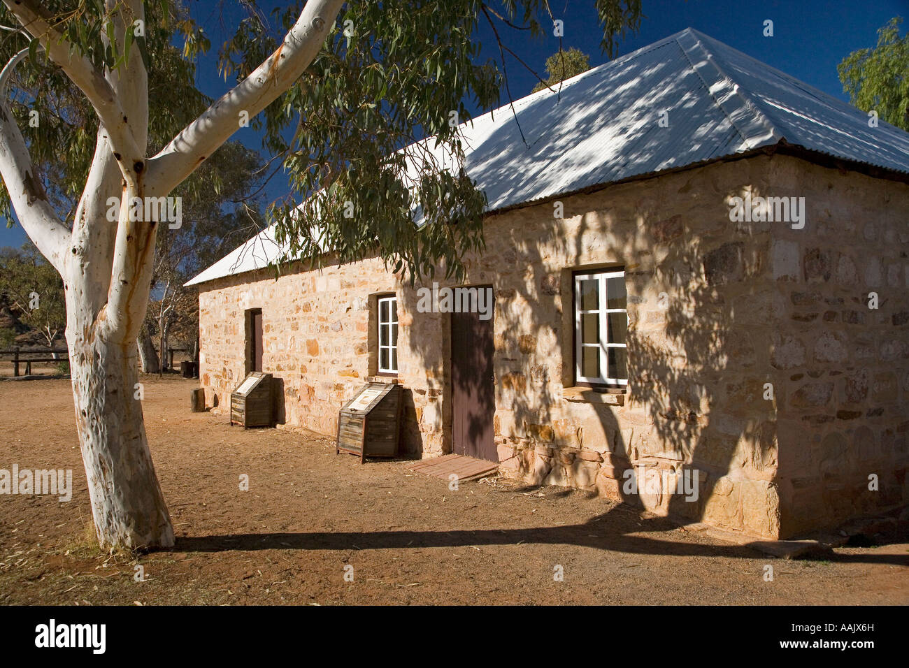 Historischen Telegraph Station Alice Springs Outback Northern Territory Australien Stockfoto