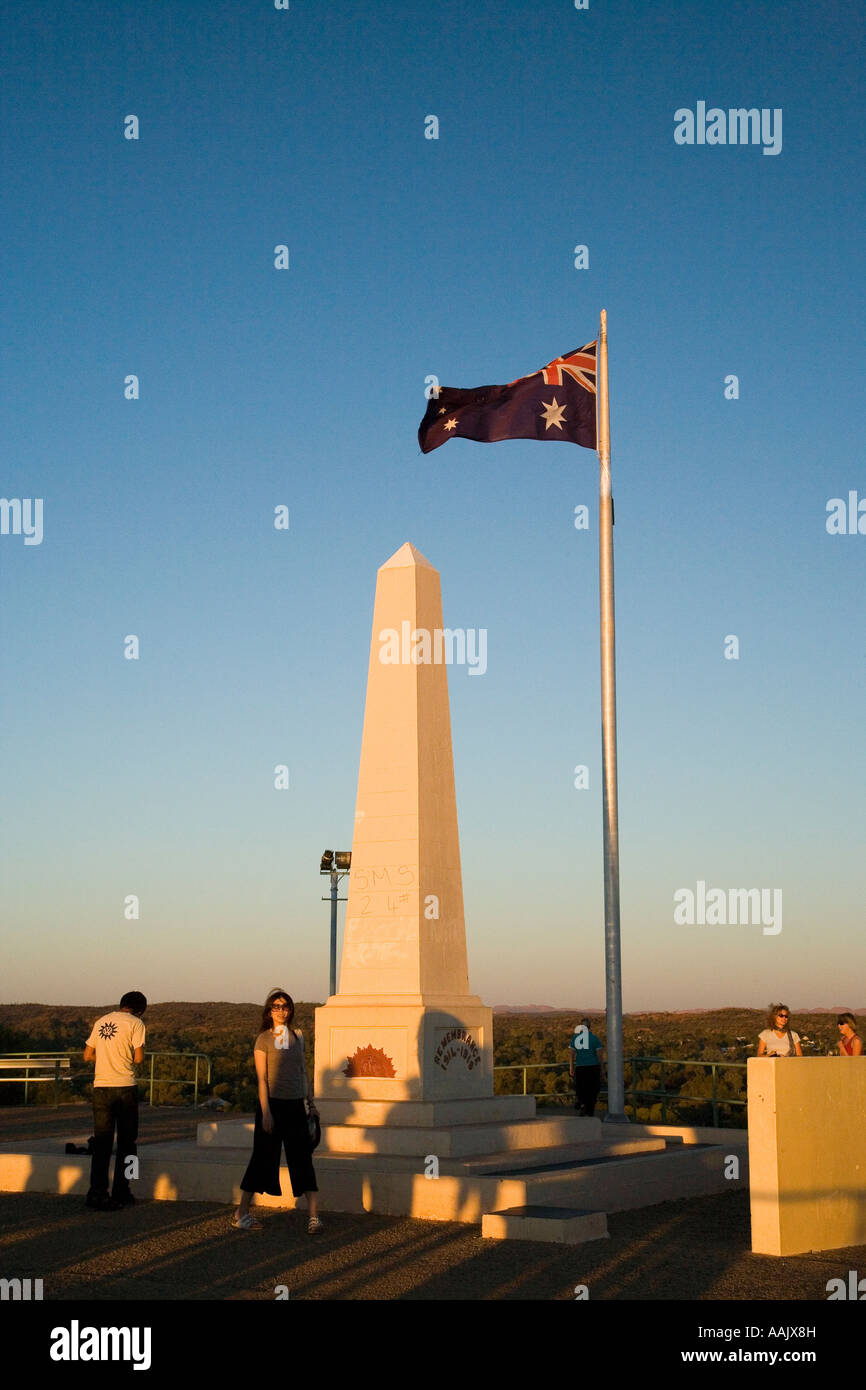 Anzac Hill Memorial Alice Springs Outback Northern Territory Australien Stockfoto