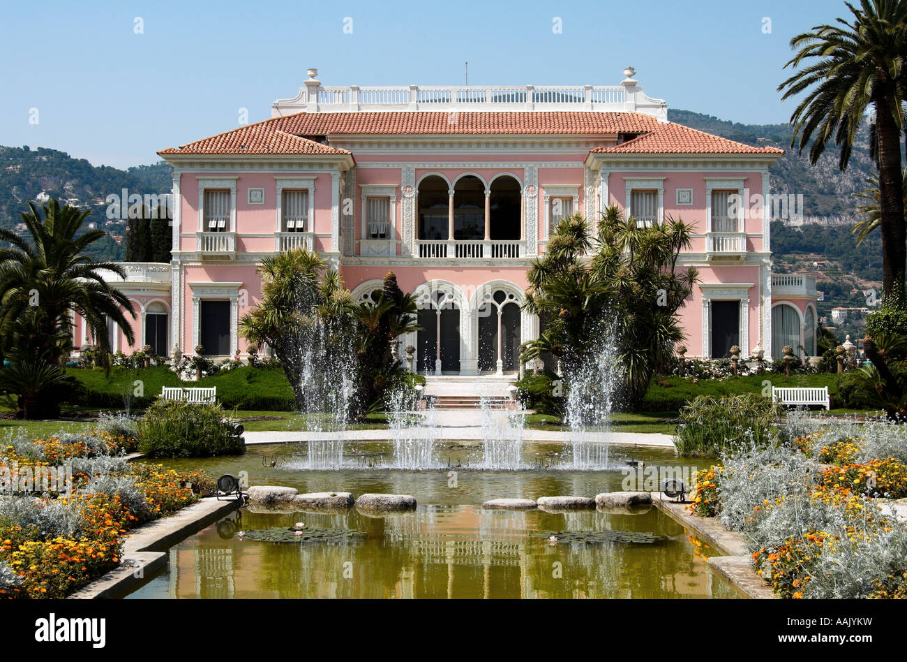 Villa Ephrussi de Rothschild nur zur redaktionellen Verwendung Stockfoto
