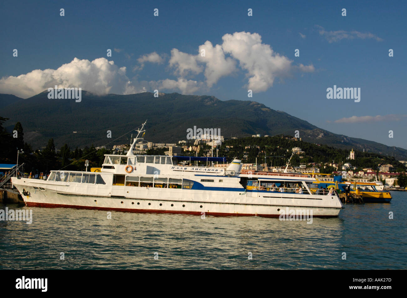 Krim, Jalta, Hafen Stockfoto