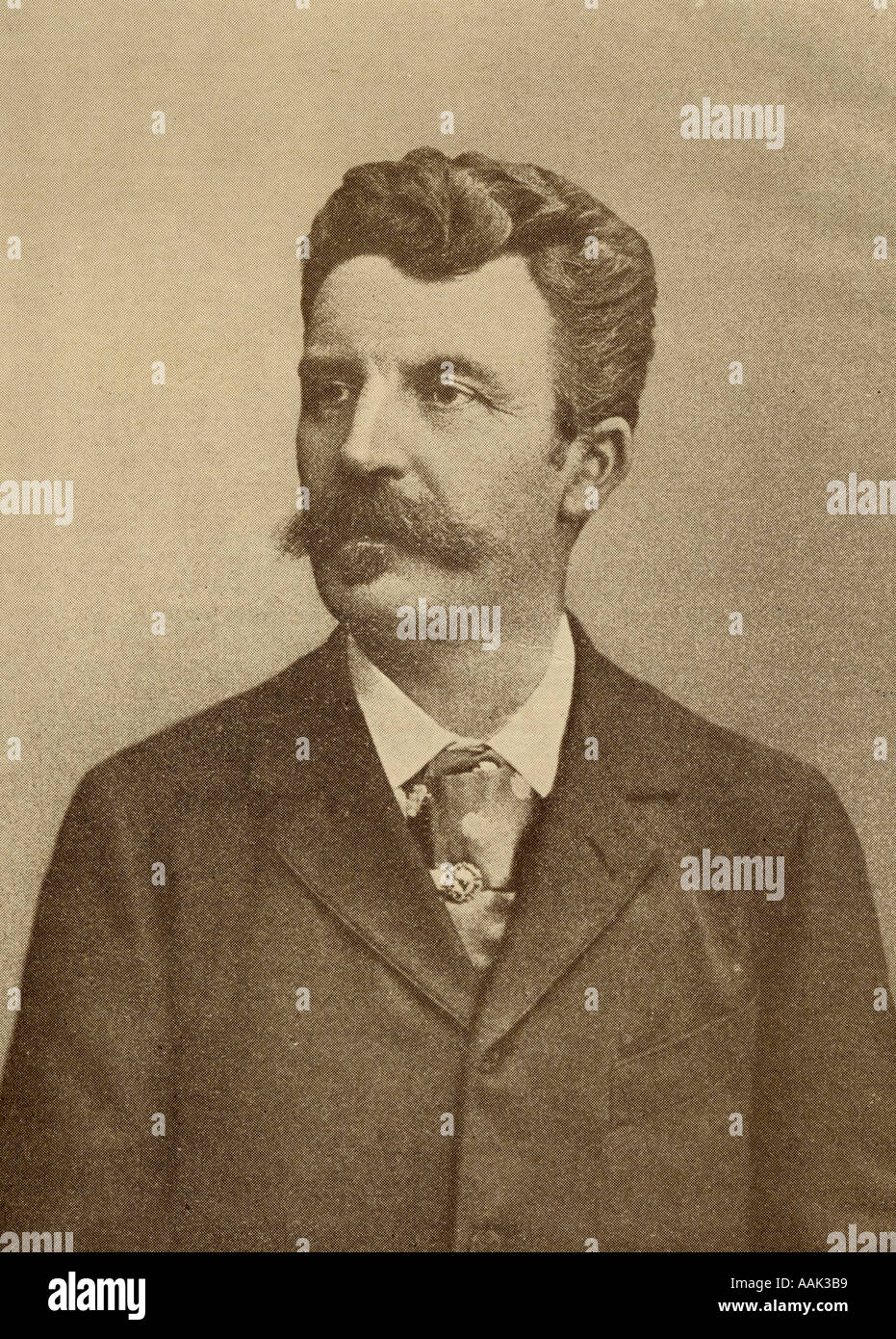 Henri René Albert Guy de Maupassant, 1850-1893. Der französische Schriftsteller. Stockfoto