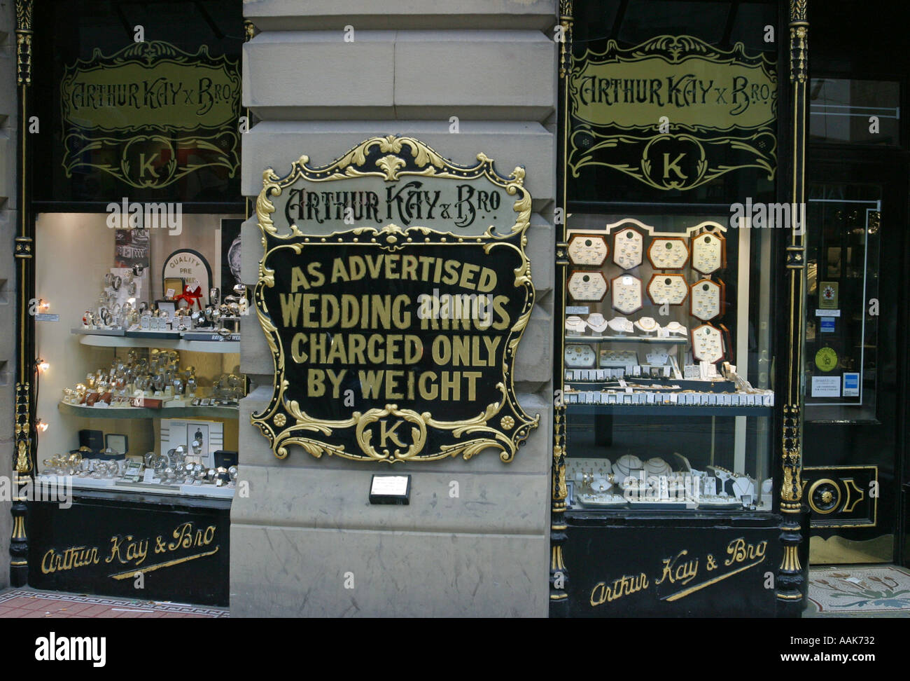 Arthur Kay Bro Market Street Manchester UK Stockfoto