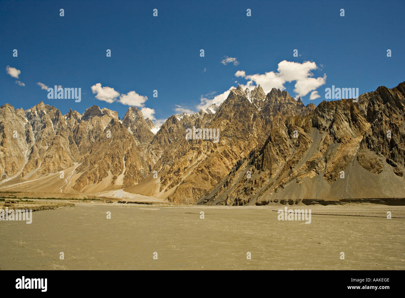 Passu Zapfen, Karakorum-Gebirge, Northern Areas, Pakistan Stockfoto