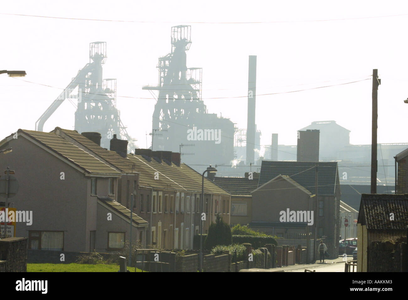 DAS STAHLWERK IN PORT TALBOT, SOUTH WALES Stockfoto