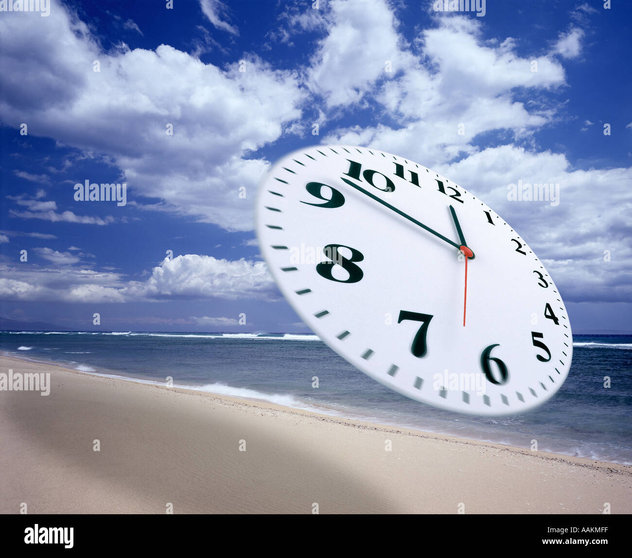 Konzept-Fotografie: Tempus Fugit oder Time flies Stockfoto