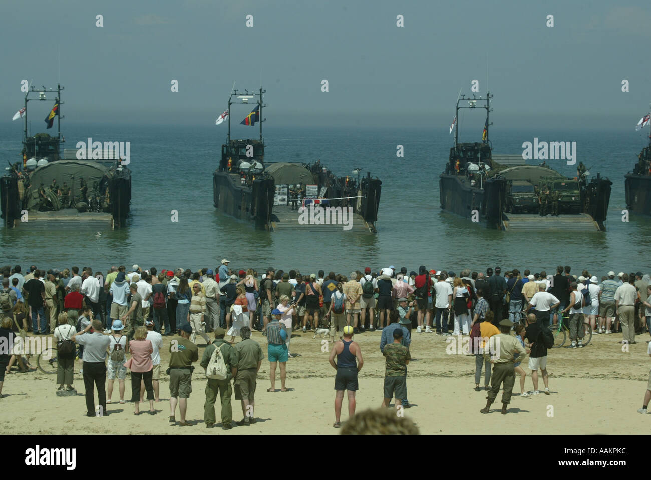 VERANSTALTUNGEN ANLÄSSLICH DES 60. JAHRESTAGES DES D-DAY LANDUNGEN IN DER NORMANDIE FRANKREICH 6. JUNI 2004 Stockfoto