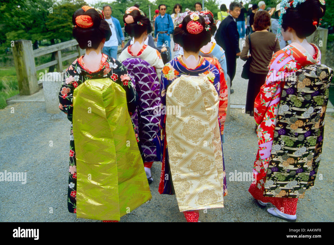 Kyoto-Japan Frauen im kimono Stockfoto