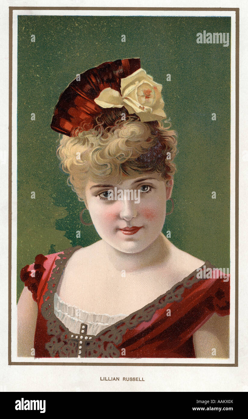 1890 S-1900 S-1910 S SCHAUSPIELERIN LILLIAN RUSSELL Stockfoto