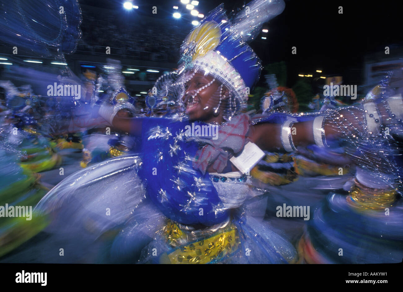 Baianas Afro Nachkomme Karneval Tänzer samba Schule Parade Rio De Janeiro Brasilien Stockfoto