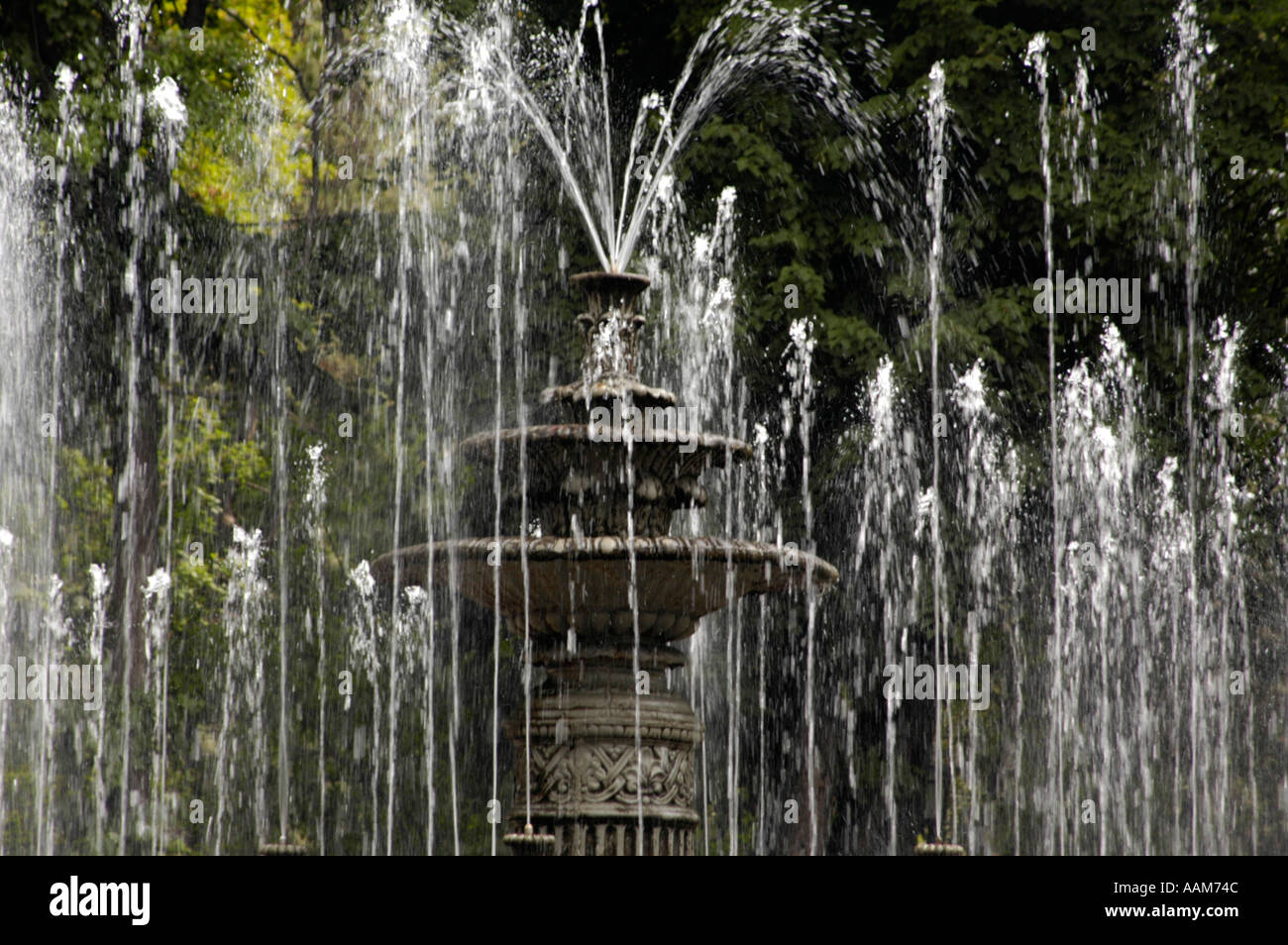 Chisinau, Parkul Stefan Cel Mare, Brunnen Stockfoto
