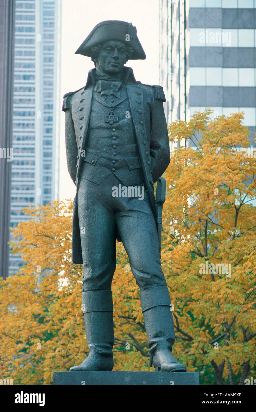 STATUE VON THADDEUS KOSCIUSZKO POLNISCHEN PATRIOTEN PHILADELPHIA PENNSYLVANIA Stockfoto