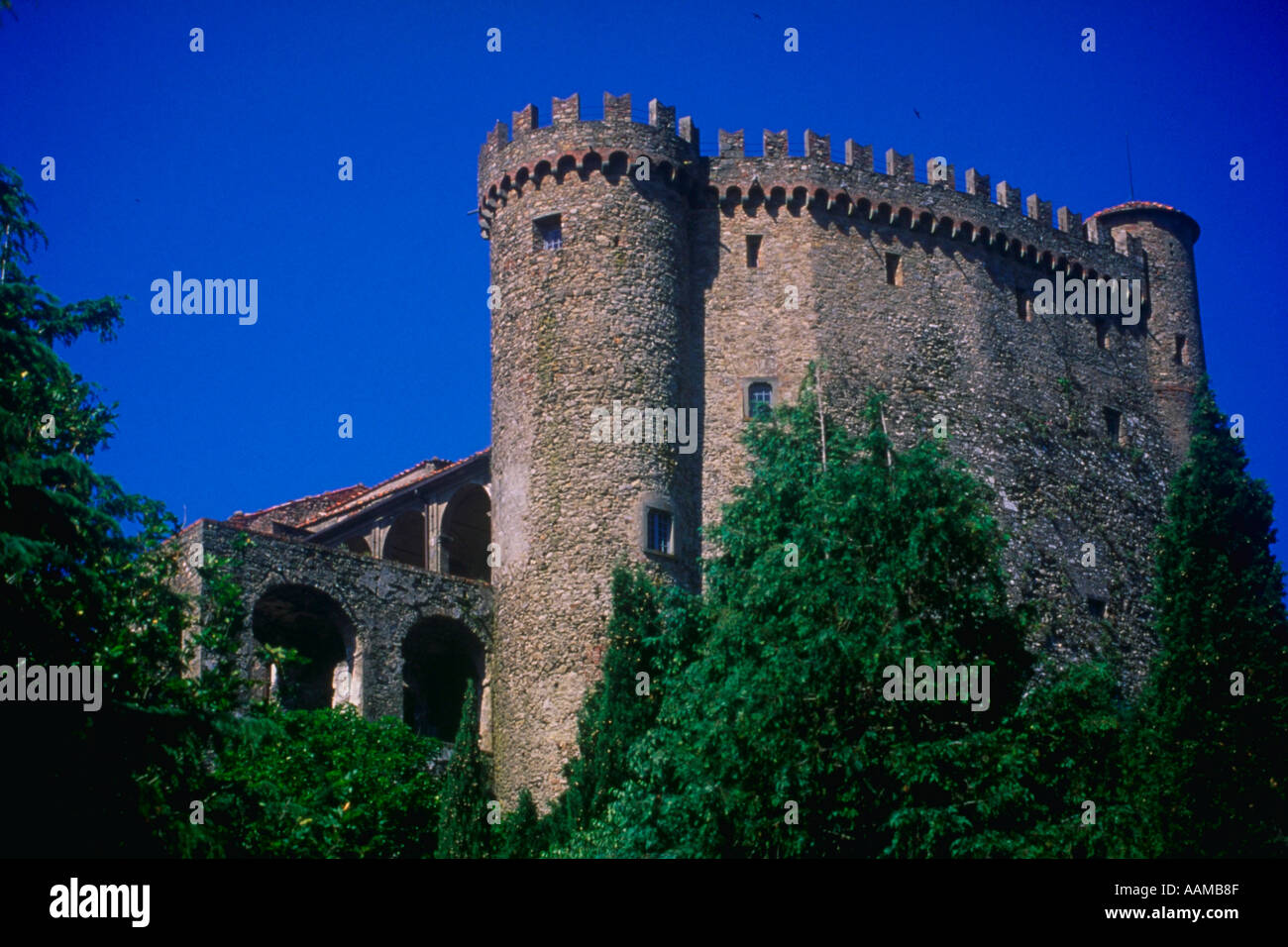 Castello de Malaspina Italien Stockfoto