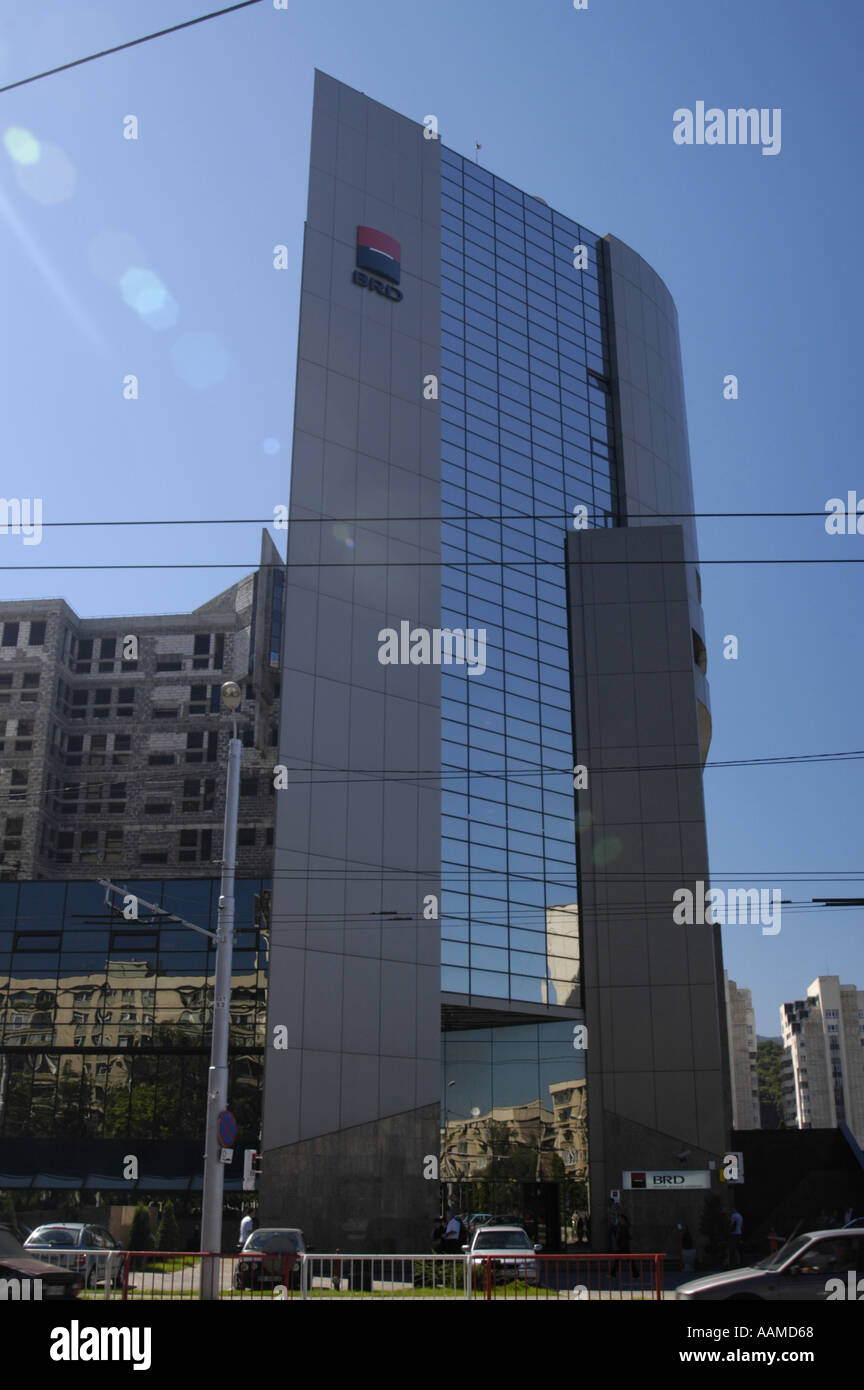 Brasov, BRD-Bank, Banca Romana de Dezvoltare Stockfoto