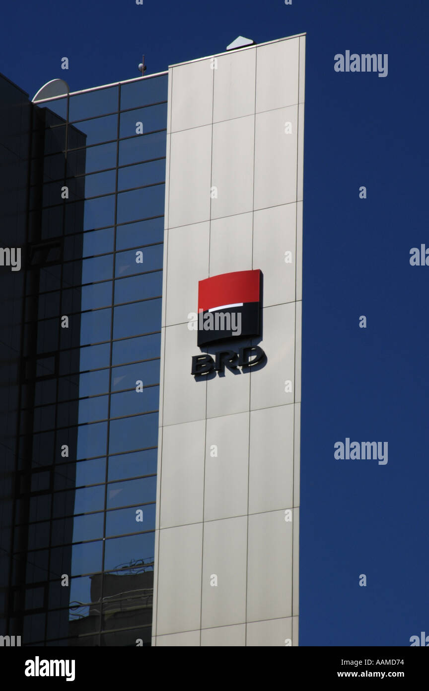 Brasov, BRD-Bank, Banca Romana de Dezvoltare Stockfoto