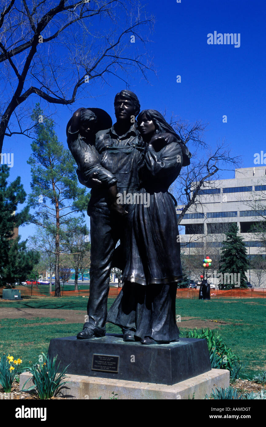 GREELEY, CO VERSPRECHEN DER PRAIRIE-STATUE Stockfoto