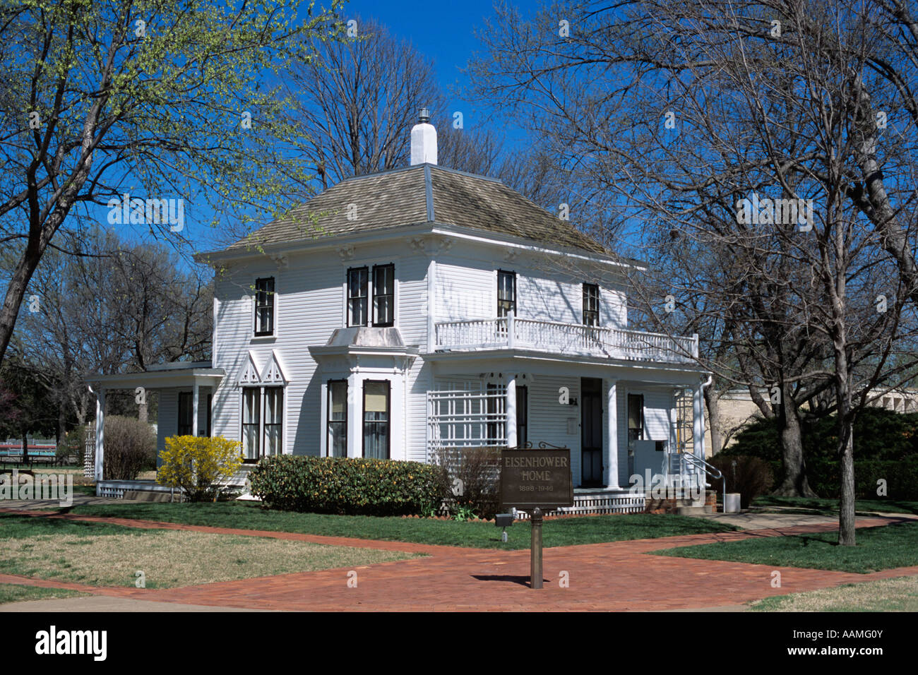 ABILENE KS KINDHEIT ZUHAUSE VON PRÄSIDENT DWIGHT EISENHOWER Stockfoto