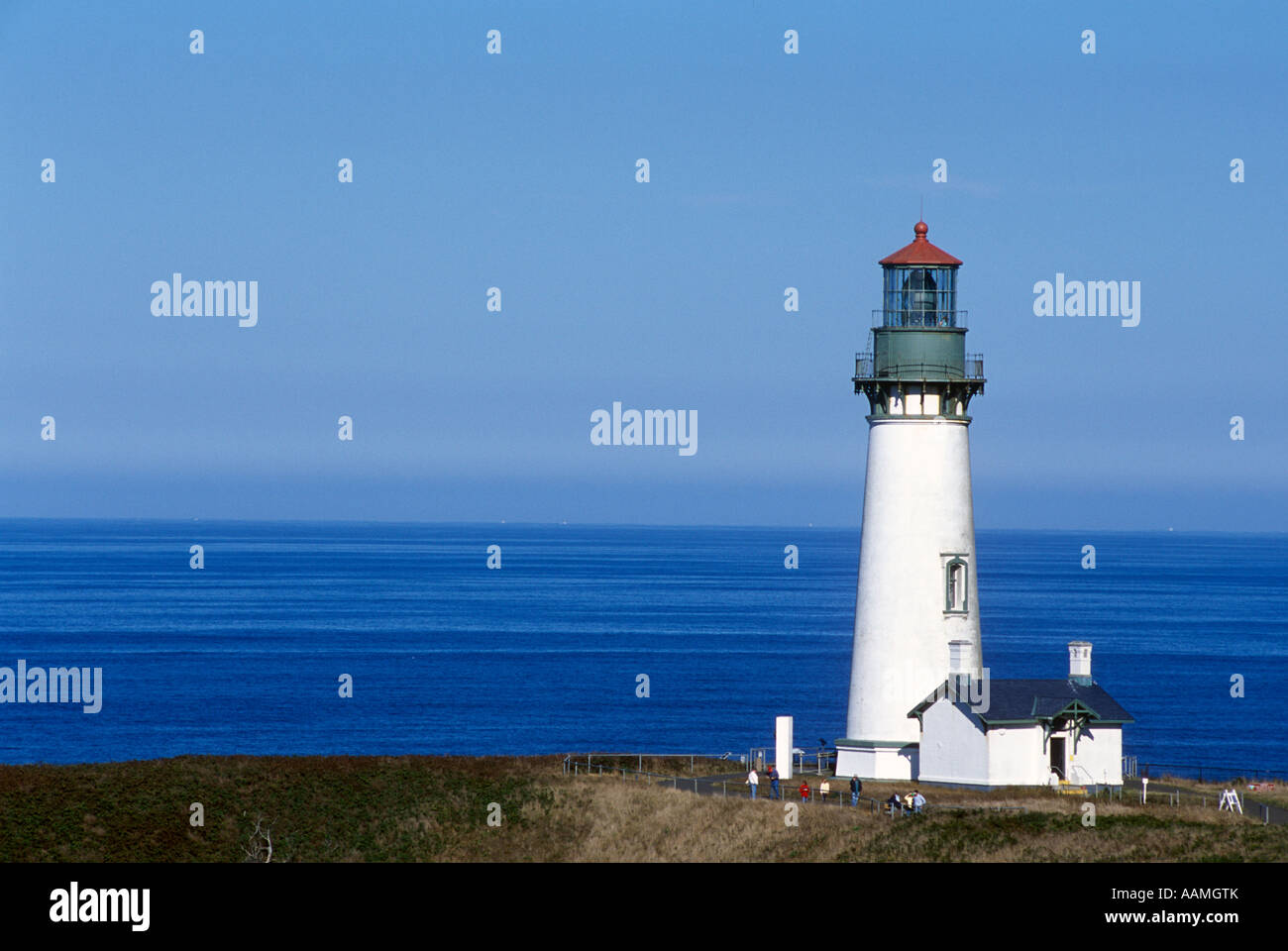 YAQUINA HEAD LIGHTHOUSE 1873 NEWPORT Stockfoto