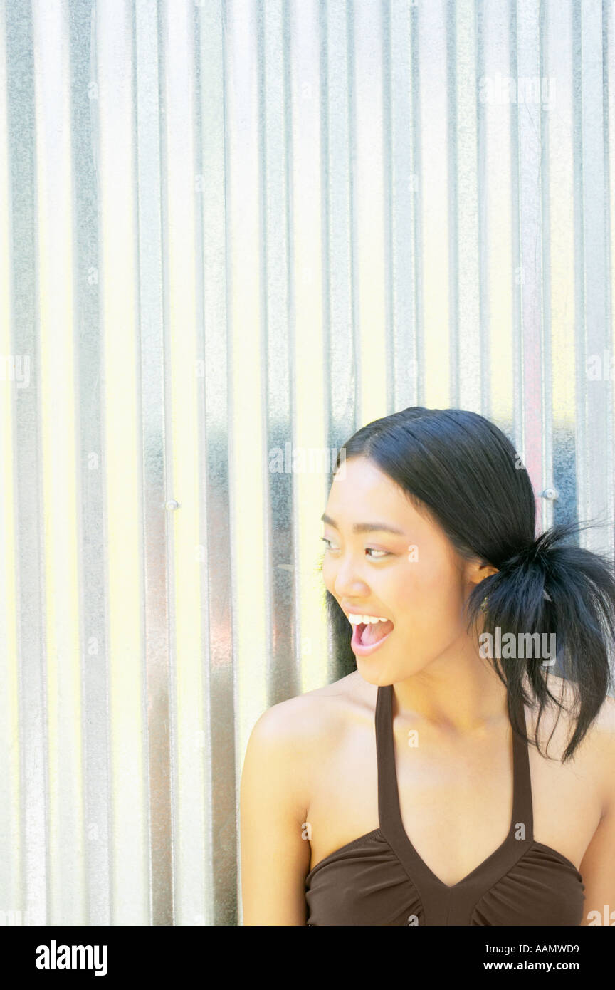 Teenager-Mädchen Lachen Stockfoto