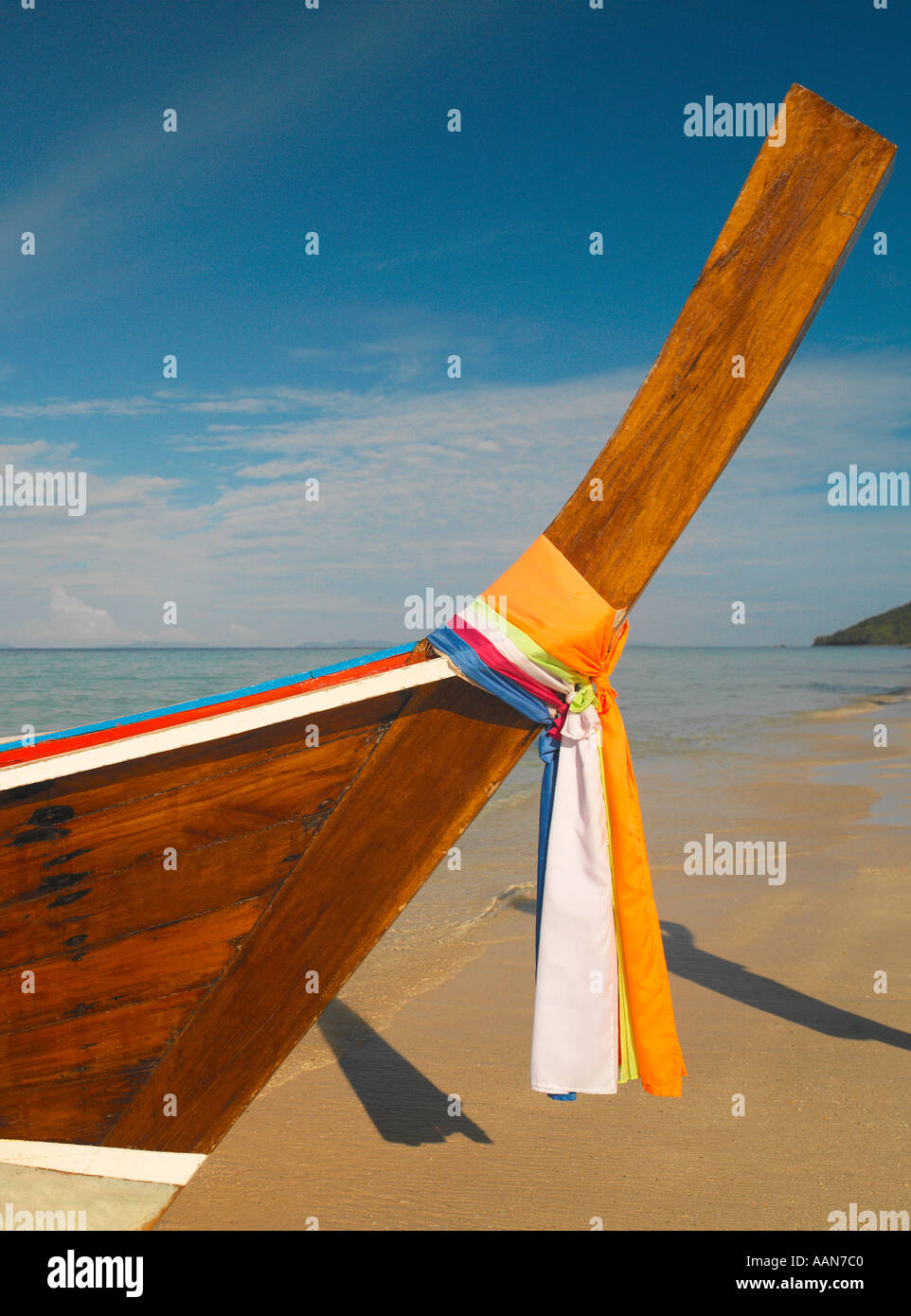 Boot am Strand in Phuket, Thailand Stockfoto