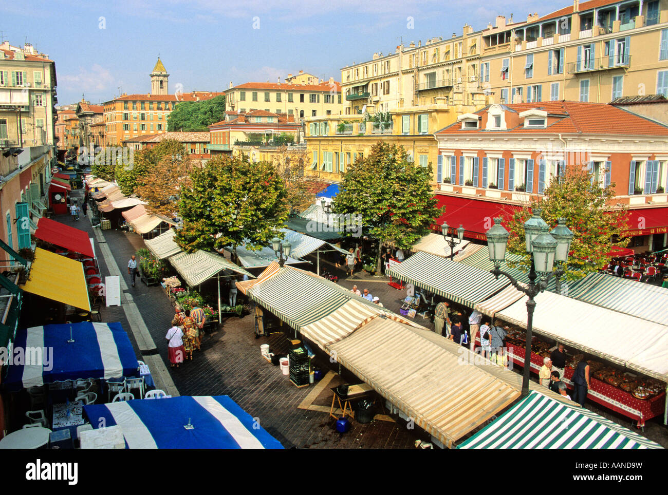 Place Massena, Markt, Nizza, Provence, Côte d ' Azur, Frankreich Stockfoto