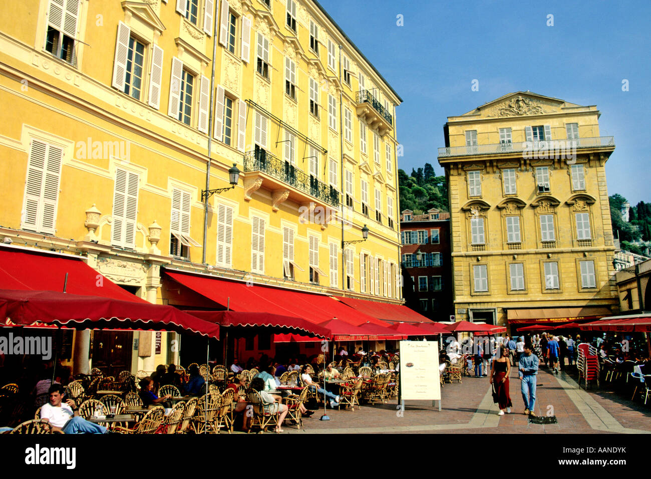 Nizza, Südfrankreich - Place Massena Platz Stockfoto