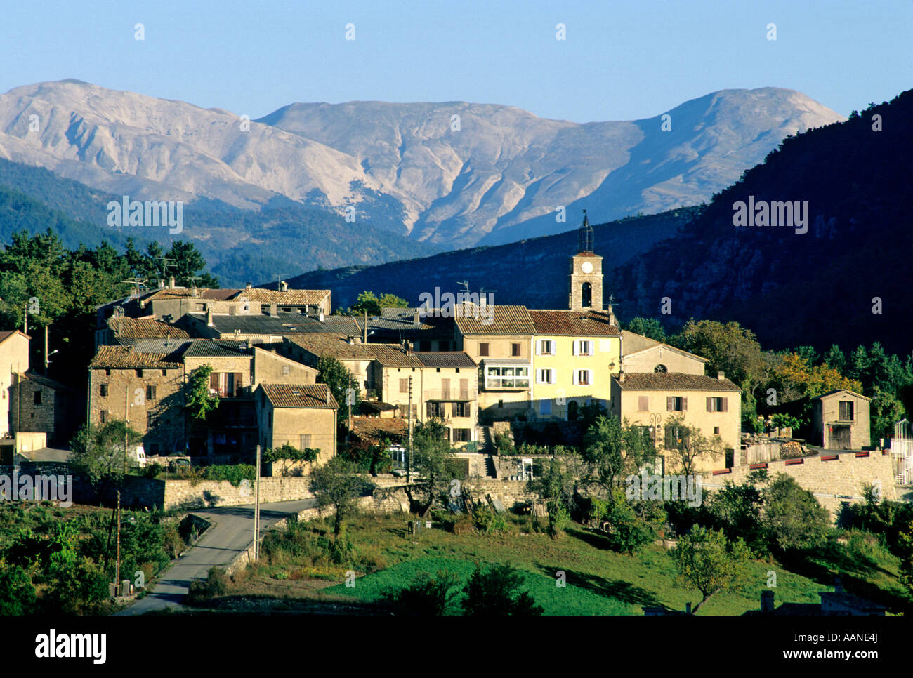 Dorf von Saint-Julien-du-Verdon, Provence, Frankreich Stockfoto