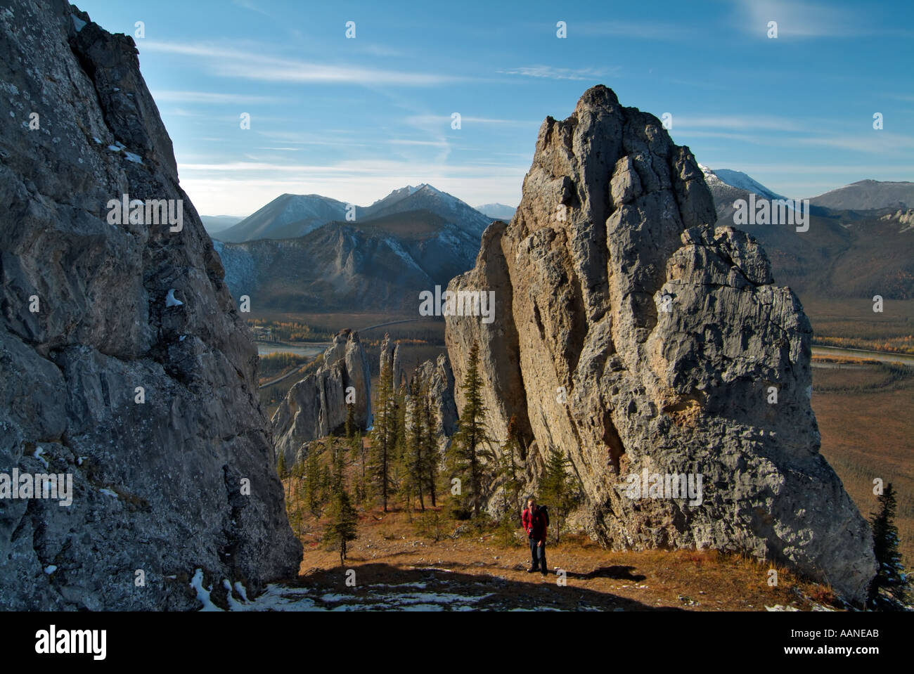 Sapper Hill, in der Nähe von Ingenieur Creek Dempster Highway, Yukon, Kanada Stockfoto