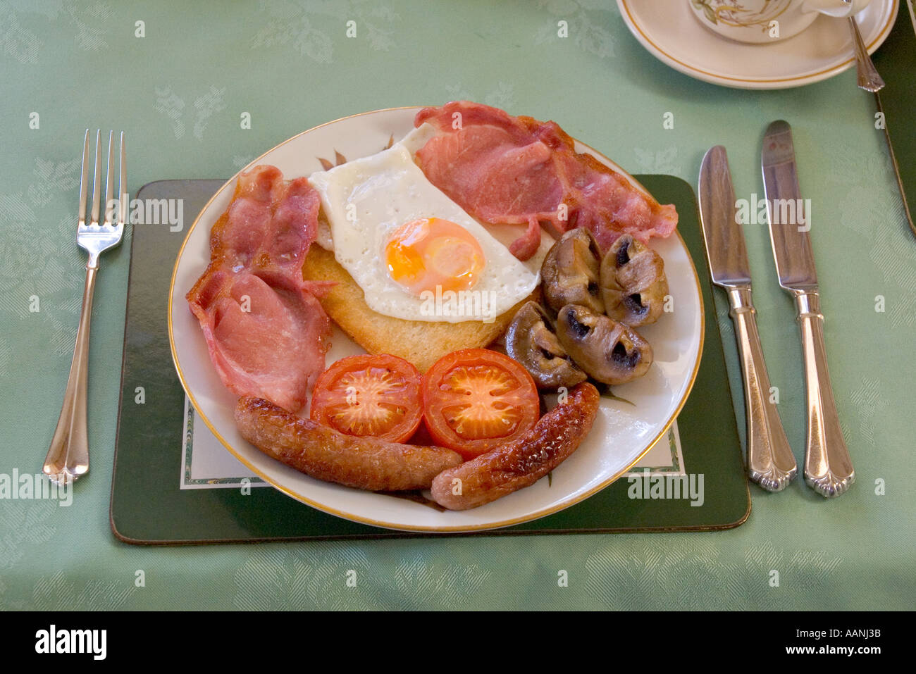 englische Frühstück Bed &amp; Breakfast-Unterkunft Stockfoto