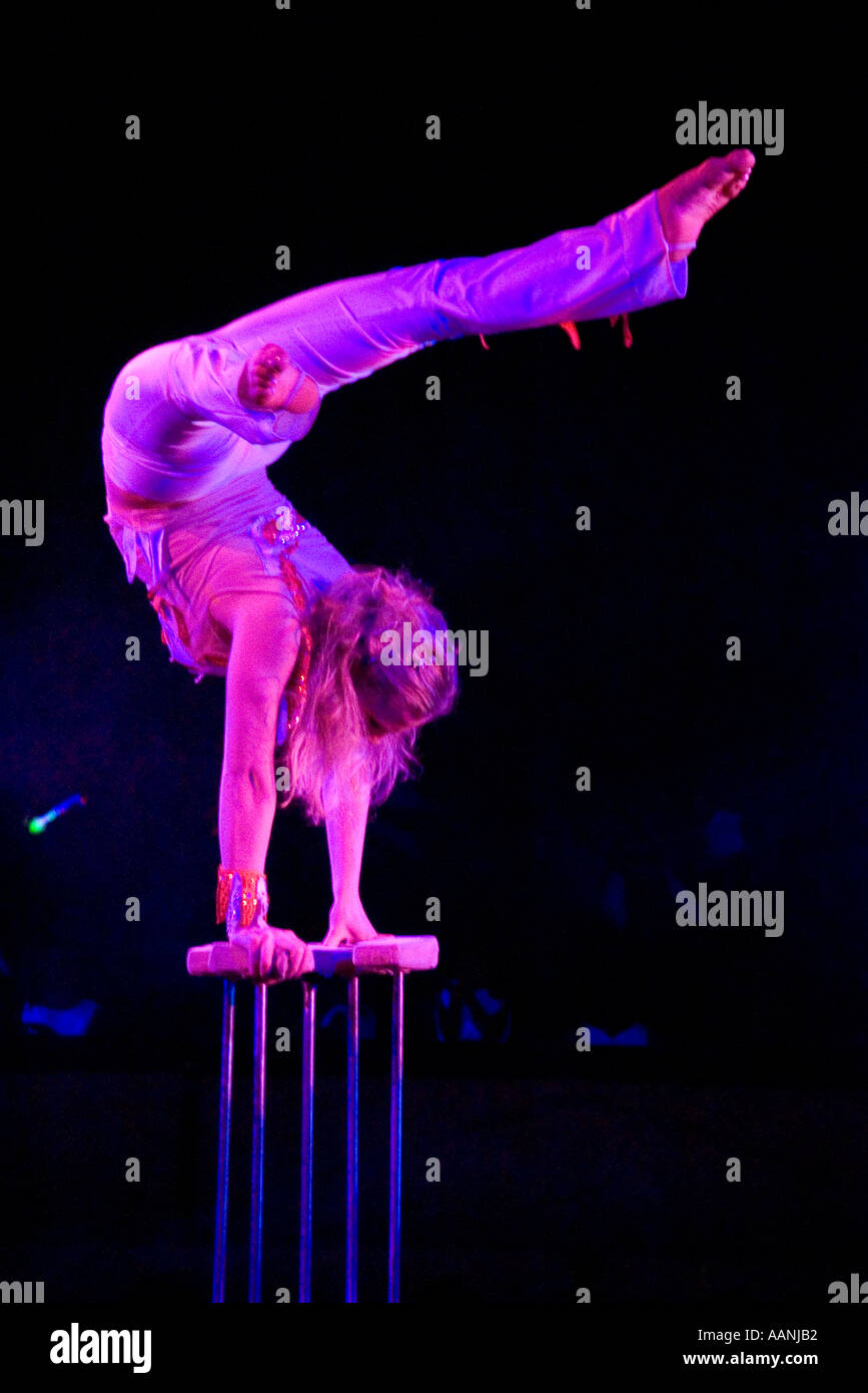 Zirkus Darsteller acrobat Stockfoto