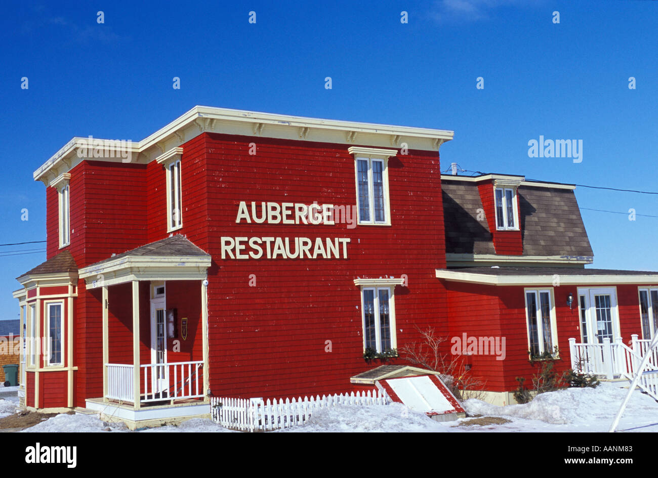 Bunte Restaurant, Magdalen Island, Quebec, Kanada Stockfoto