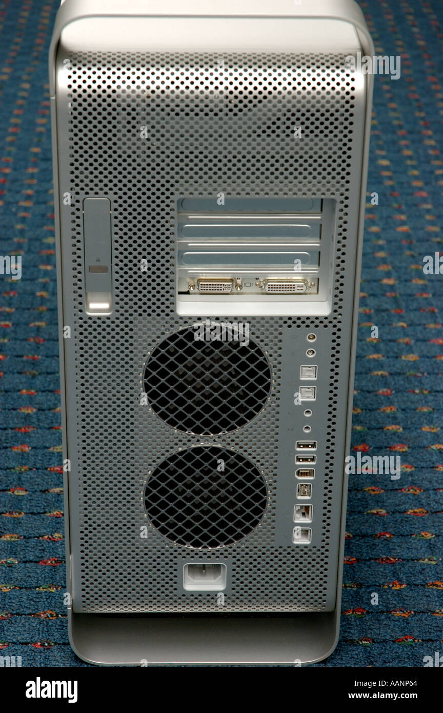 Rückseite des Computers Apple Power Mac G5 Stockfoto