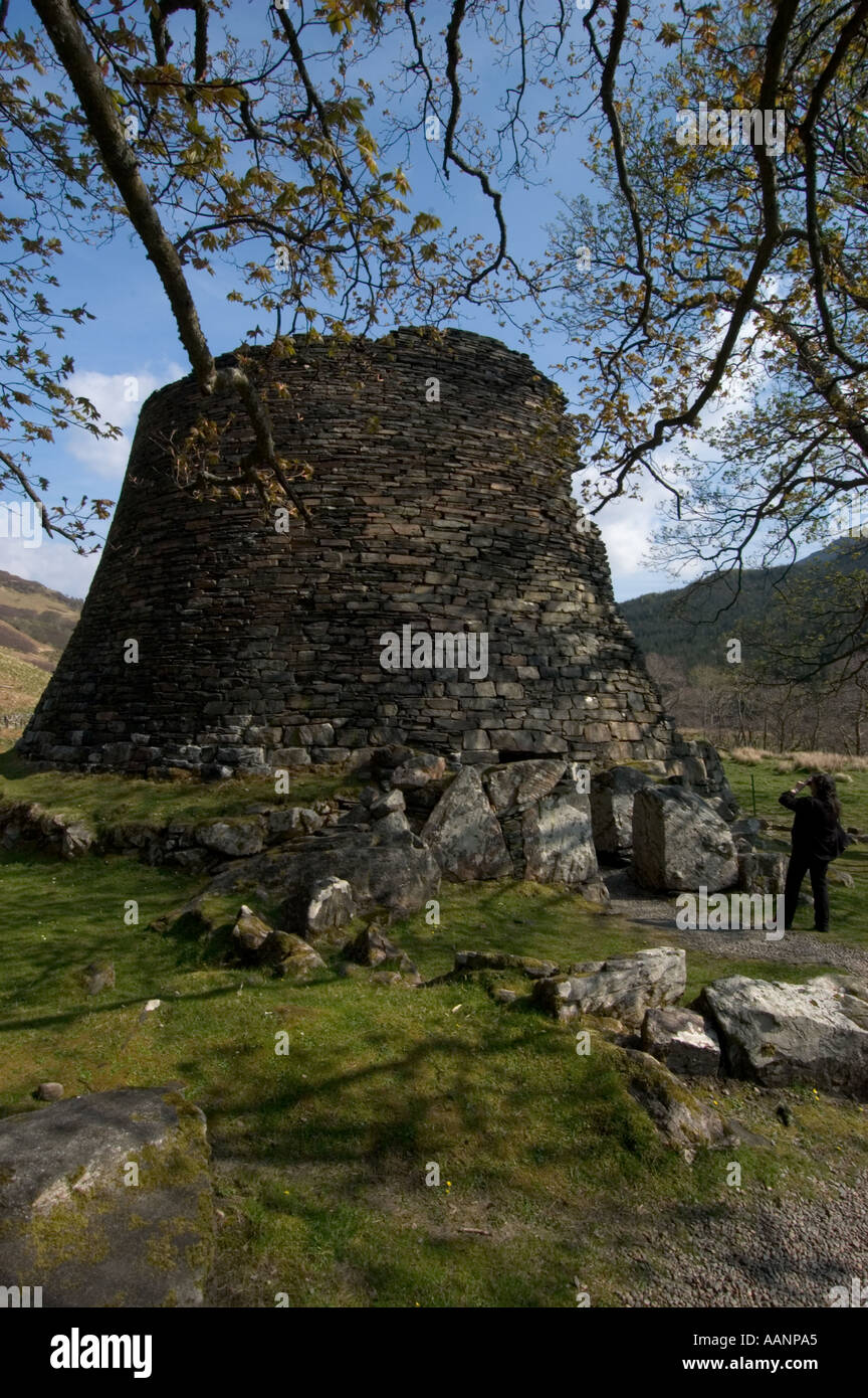 Piktische Eisenzeit Broch in der Nähe von Glenelg Ross Grafschaft Schottland Stein Festung für die Verteidigung von Parteien Dun Telve überfallen Stockfoto Piktische Eisenzeit Broch in der Nähe von Glenelg Ross Grafschaft Schottland Stein Festung für die Verteidigung von Parteien Dun Telve überfallen Stockfoto