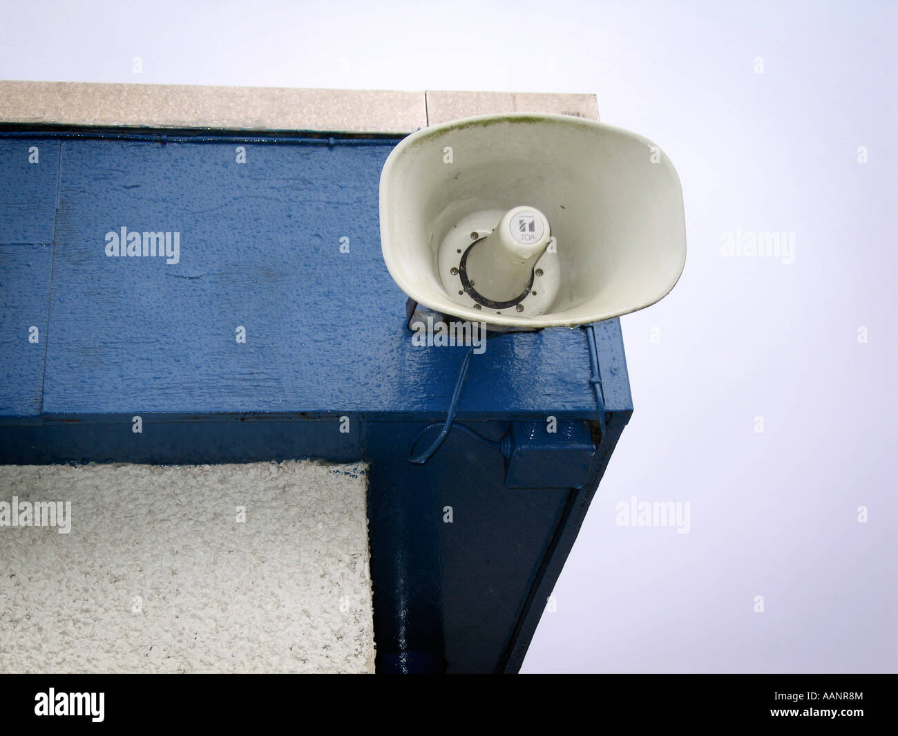 Tannoy Lautsprecher Trompete Stockfoto